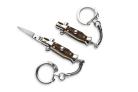 SKM 2.75" Keychain Stiletto Automatic Knife Stag