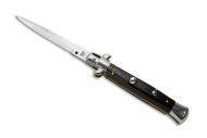 SKM 9" Buffalo Horn Italian Stiletto Automatic Knife Bayonet