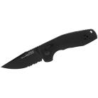 SOG-TAC Compact AU Automatic Knife Black Serrated Drop Point