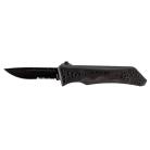 Schrade Viper Assisted OTF Knife Black Drop Point Serrated