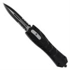 Scorpion Black D/A OTF Automatic Knives Dagger Serrated Dozen