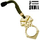 Self Defense Gold Survival Knuckle Keychain Skull Head