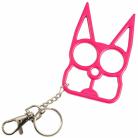 Self Defense Weapon Hot Pink Cat Keychain Knuckles