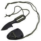 Shadow Ops Green Lanyard Neck Knife Sheath Serrated