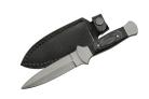 Side Arm 7.75" Black Micarta Full Tang Boot Knife Satin Dagger