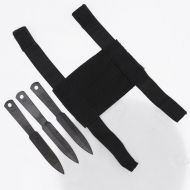 Small Ninja Throwing Knives Set 3 Piece High Carbon Steel with Wrist Sheath