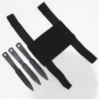 Small Ninja Throwing Knives Set 3 Piece High Carbon Steel with Wrist Sheath