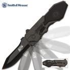 Smith And Wesson M&P Assisted Opening Knife MP4L Clip Point Serrated