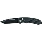 Smith & Wesson Extreme Ops Black Automatic Knife 3.25" Black Tanto