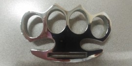 Special Pocket Knuckle Duster Chrome Brass Knuckles Paperweight