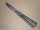 Balisong 9 Inch All Black Heavy Butterfly Knife