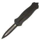 8" Stealth Black D/A OTF Automatic Knife Two Tone Dagger