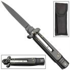 Leverlock Tactical Switchblade Stiletto Automatic Knives Black DOZEN