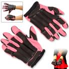 Takedown Large Pink Full Finger Sap Gloves Steel Shot Knuckles