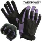 Takedown Large Purple Full Finger Sap Gloves Steel Shot Knuckles