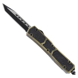 Tarantula Brass D/A OTF Automatic Knife Black Tanto