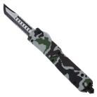 Tarantula Camo D/A OTF Automatic Knife Black Tanto