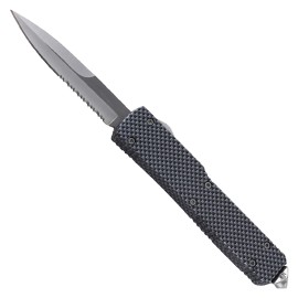 Tarantula D/A OTF Carbon Fiber Automatic Knife Satin Bayo Serrated