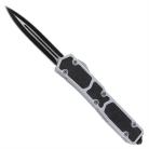 Titan 2 Silver D/A OTF Automatic Knife Black Double Dagger