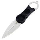 The Bone Edge 7" Black Survival Neck Knife Dagger