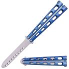 Tiger USA Butterfly Knife Trainer Blue Satin