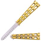 Tiger USA Butterfly Knife Trainer Gold Satin