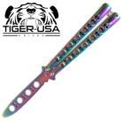 Tiger USA Butterfly Knife Trainer Rainbow