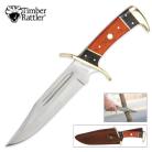 Timber Rattler 12 Inch Bowie Knife Dark Pakkawood