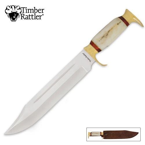 Timber Rattler Swamp Gator Hunter Bowie Knife