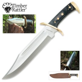 Timber Rattler Western Outlaw Bowie Knife