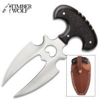 Timber Wolf Split Palm Push Dagger