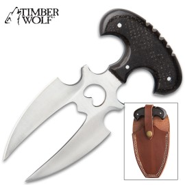 Timber Wolf Split Palm Push Dagger