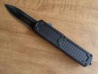 Titan Black Carbon Grip D/A OTF Automatic Knife Black Dagger