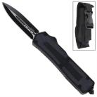 Titan Black Double Action OTF Black Dagger Automatic Knife