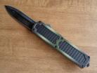 Titan Camo Carbon Grip D/A OTF Automatic Knife Black Dagger