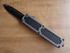 Titan Gray Carbon Grip D/A OTF Automatic Knife Black Dagger