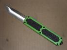 Titan Green D/A OTF Front Action Satin Tanto Edge Automatic Knife