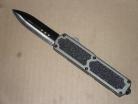 Titan Gun Metal Gray D/A OTF Black Dagger Automatic Knife