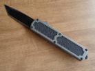Titan Gun Metal Gray Grip D/A OTF Automatic Knife Black Tanto