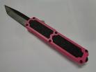 Titan Pink D/A OTF Automatic Knife Black Tanto