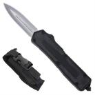 Titan D/A OTF Black Automatic Knife Satin Dagger