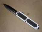 Titan White D/A OTF Automatic Knife Black Dagger