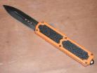 Titan Orange D/A OTF Automatic Knife Black Dagger