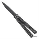 Tribal Balisong Stone Washed Butterfly Knife Drop Point