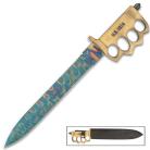 US 1918 Trench Knuckle Knife 11" Fire Kissed Dagger