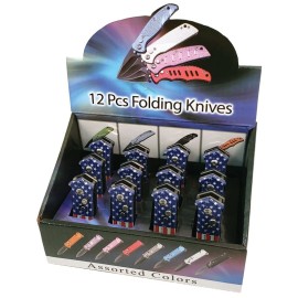 USA Flag Mini Joker Automatic Knives 1 Dozen