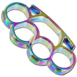 Unicorn Rainbow Brass Knuckles Paperweight