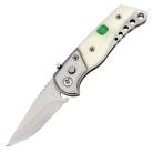 Working Man Mini Automatic Drop Point Push Button Switchblade Knife w/ Safety Lock