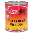 Yoders Taco Beef Filling 28 Ounce Can