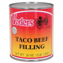 Yoders Taco Beef Filling 28 Ounce Can